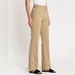 The Current Elliott Maritime high rise chino Pant in Light Kelp